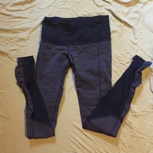 Lululemon sz6 WAFS Indigo Blue Purple Run Leggings